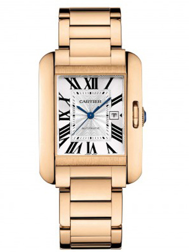 Cartier Tank Anglaise 18-Carat Rose Gold Watch W5310003 - Click Image to Close